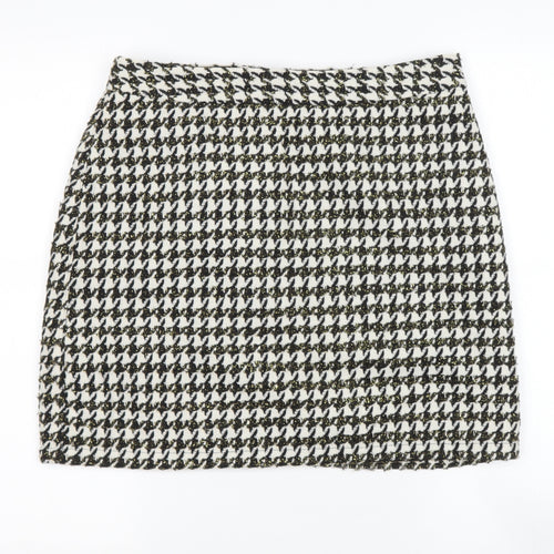 papya Womens Black  Polyester A-Line Skirt Size XS