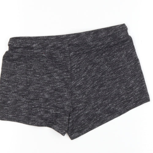 PRIMARK  Womens Black  Cotton Hot Pants Shorts Size 4  Regular