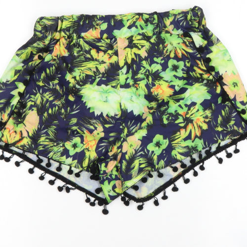 Preworn Womens Multicoloured  Polyester Hot Pants Shorts Size M  Regular