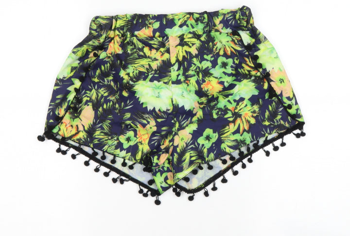 Preworn Womens Multicoloured Polyester Hot Pants Shorts Size M Regular