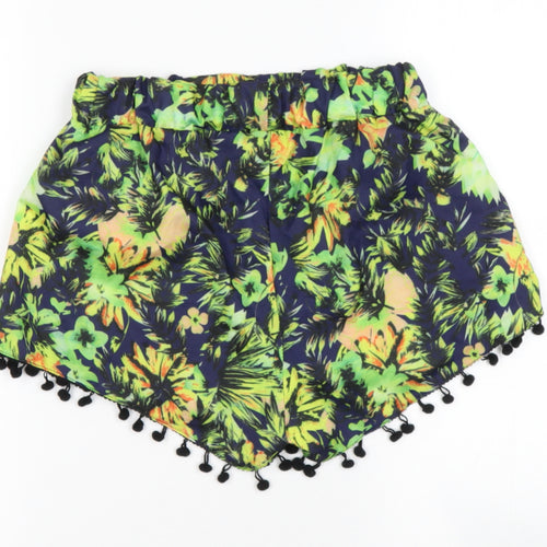 Preworn Womens Multicoloured  Polyester Hot Pants Shorts Size M  Regular