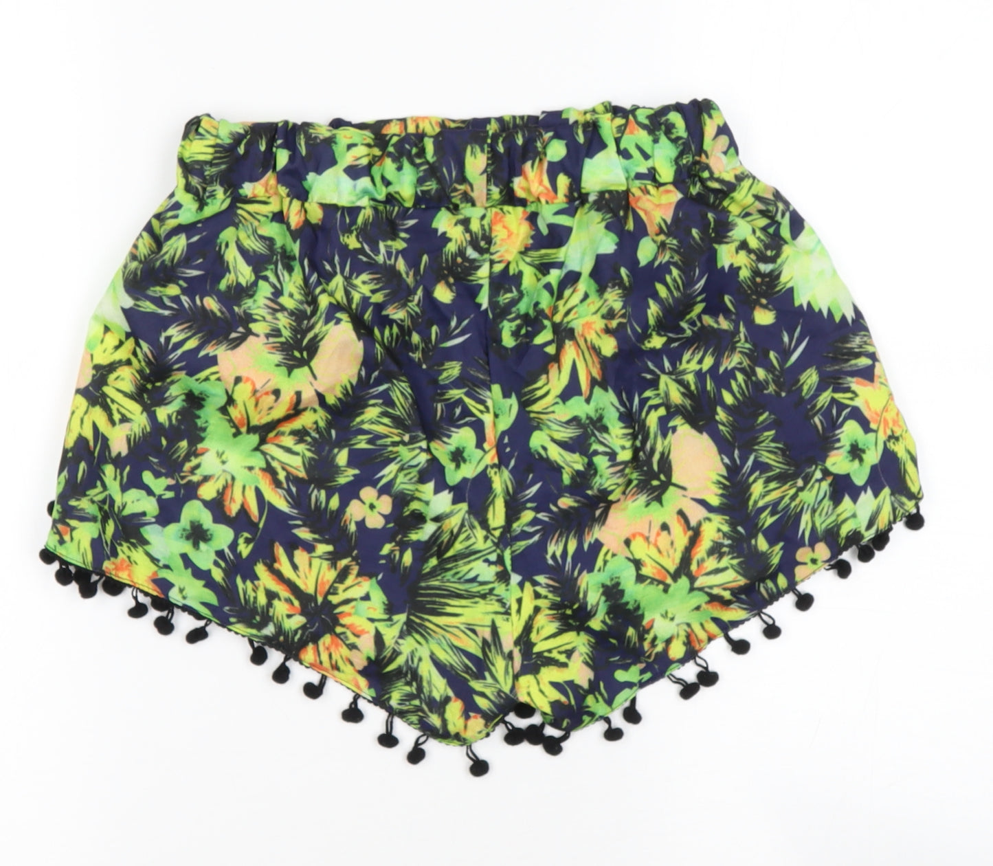 Preworn Womens Multicoloured  Polyester Hot Pants Shorts Size M  Regular