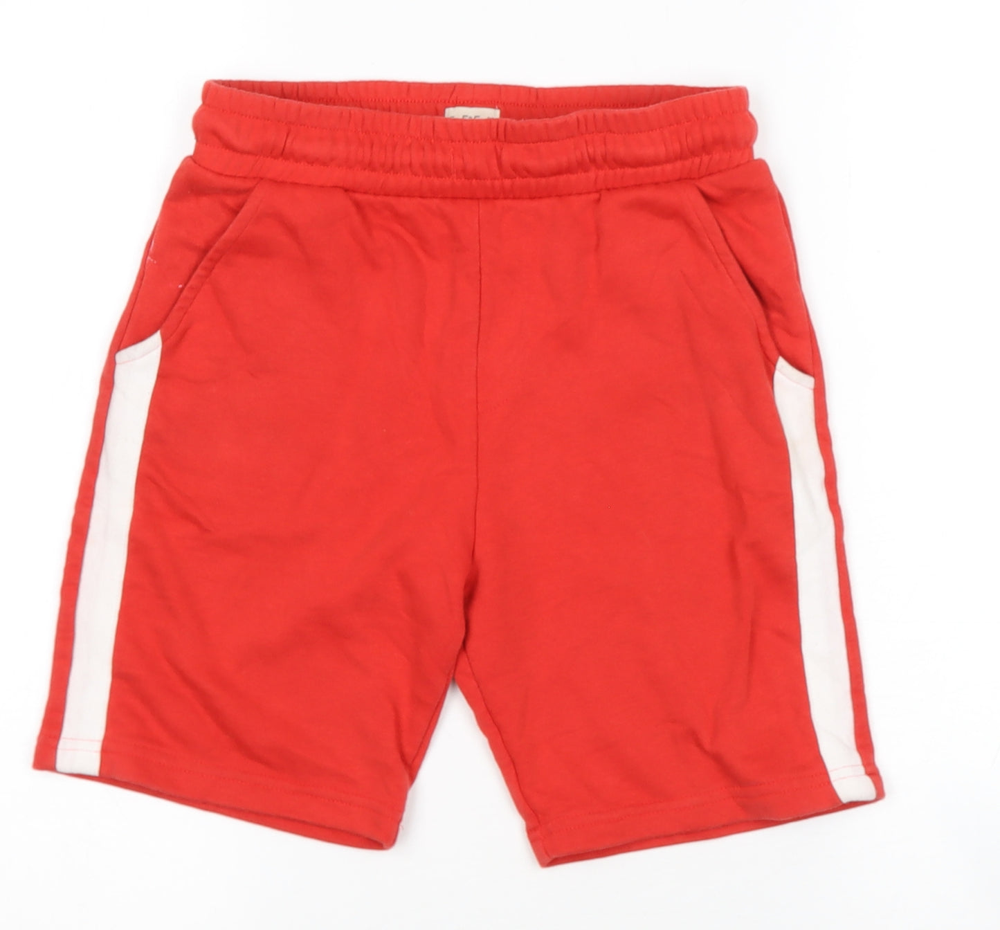 TESCO Boys Red  Cotton Sweat Shorts Size 3 Years  Regular