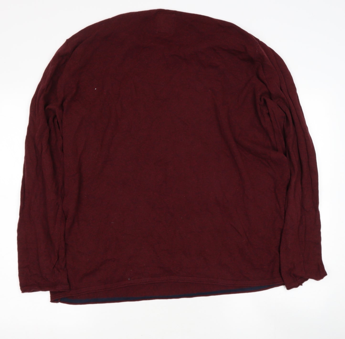 Fat Face Mens Red Round Neck  Cotton Pullover Jumper Size XLT