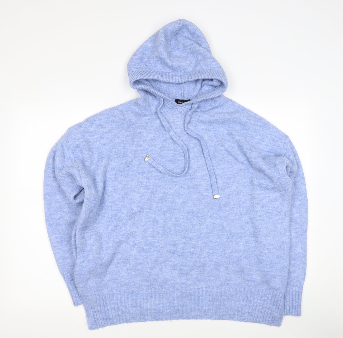 newlook Womens Blue Round Neck  Acrylic Pullover Jumper Size M