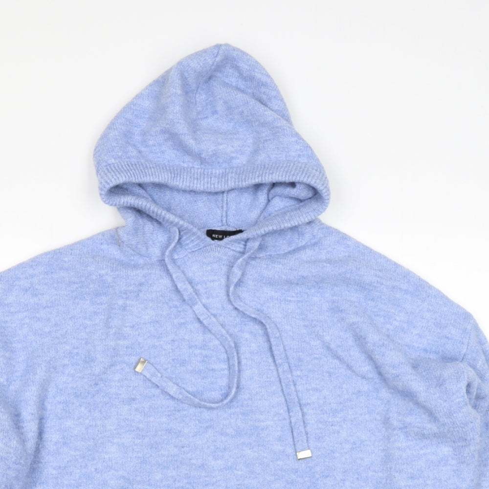 newlook Womens Blue Round Neck  Acrylic Pullover Jumper Size M