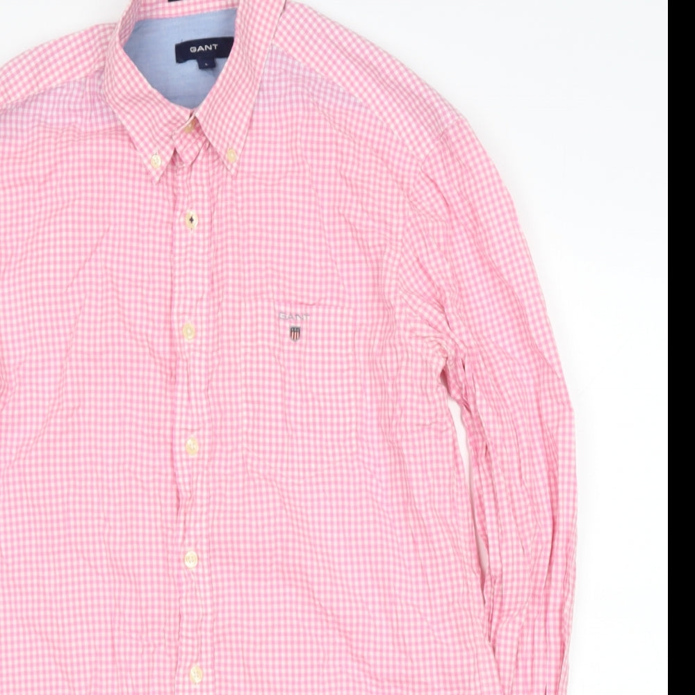 GANT Womens Clear  Polyester Basic Button-Up Size L Collared