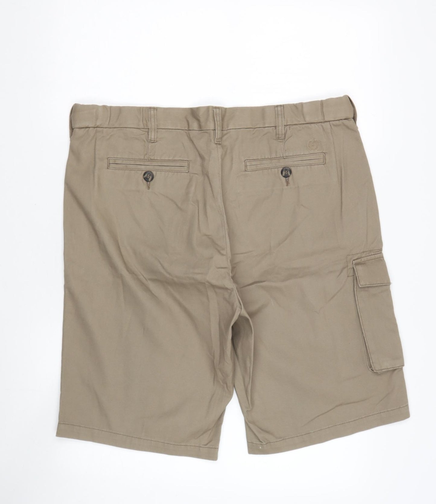 Lincoln Mens Beige  Cotton Cargo Shorts Size 36 L11 in Regular