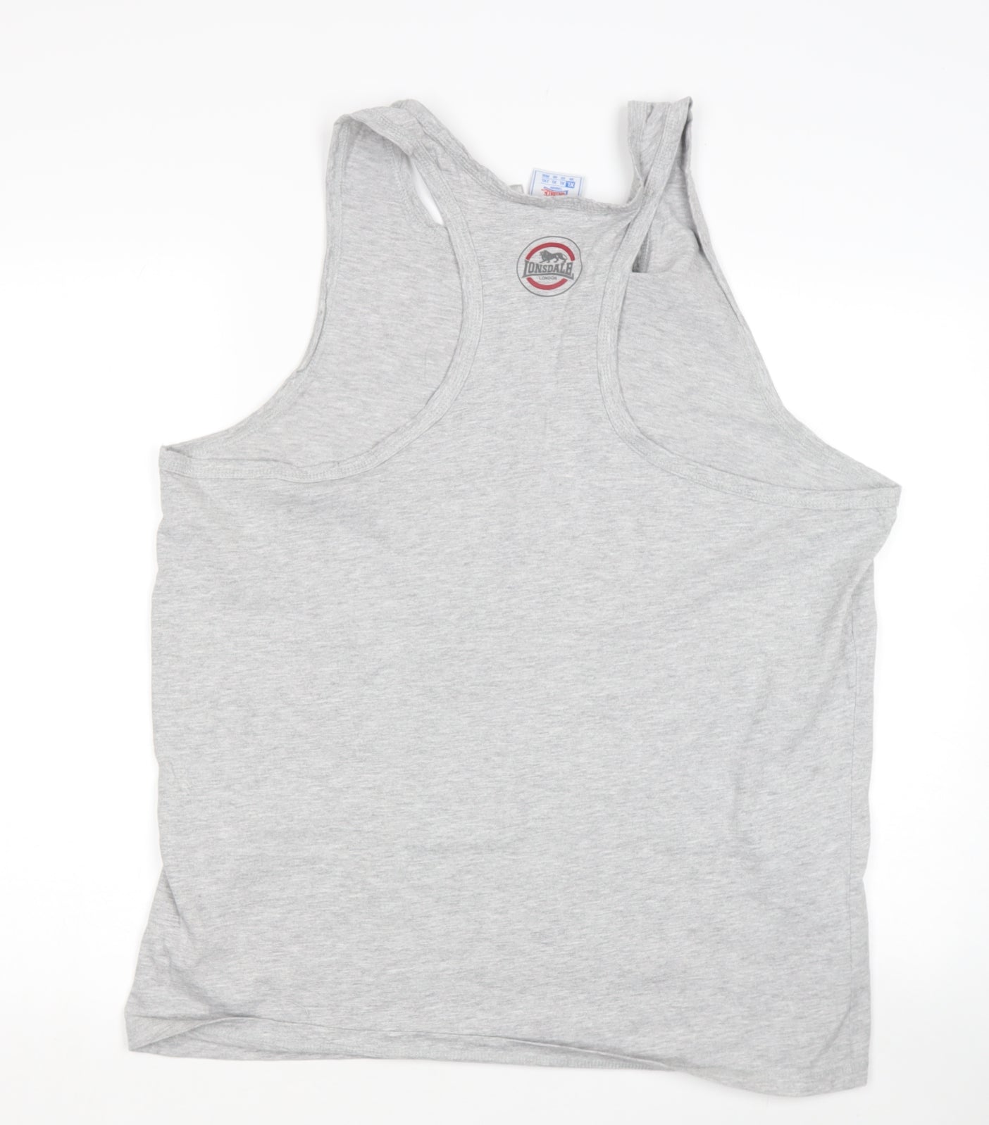Lonsdale Mens Grey  Cotton  T-Shirt Size XLT Round Neck