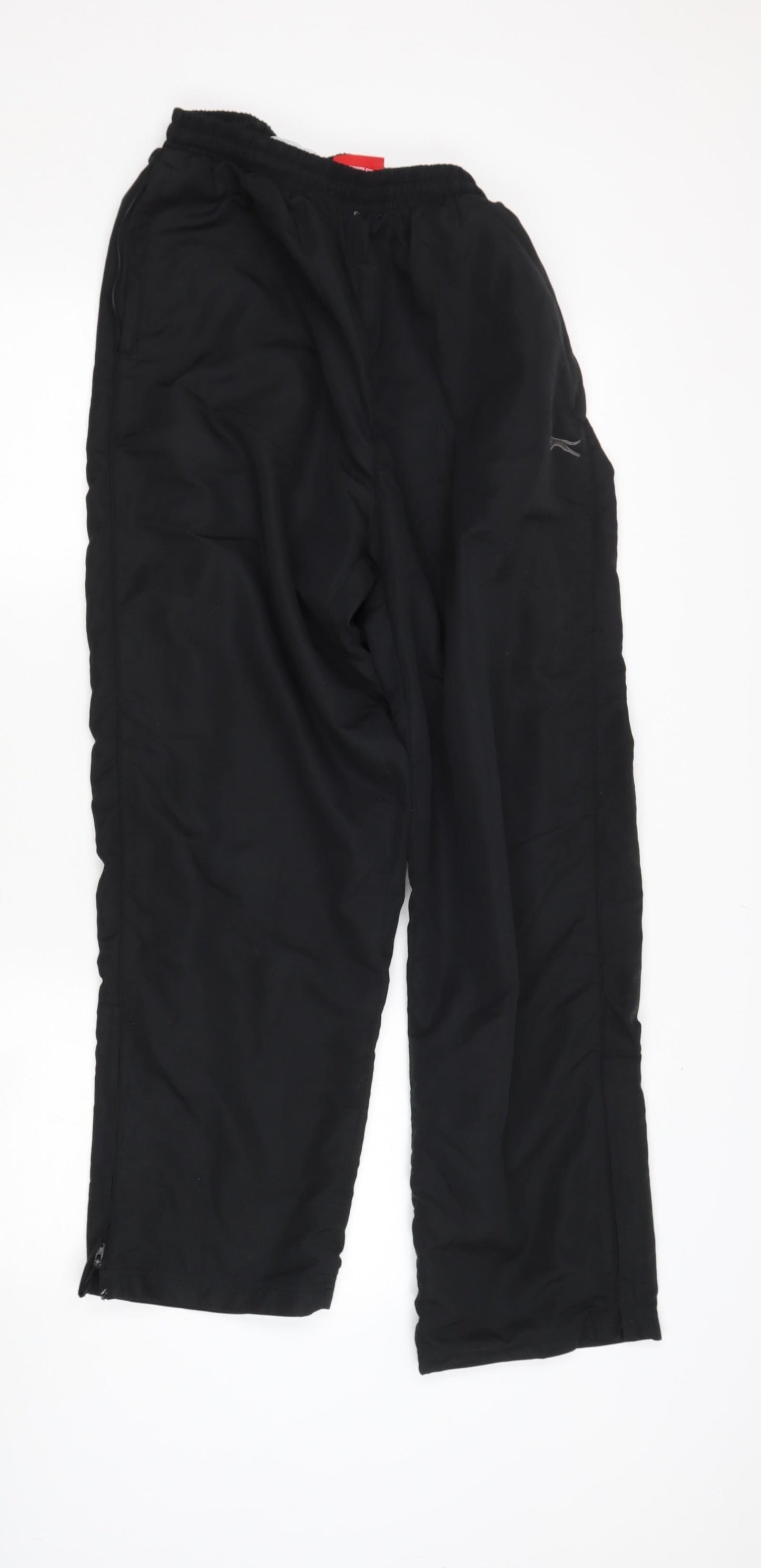Slazenger Mens Black  Polyester Jogger Trousers Size XL L28 in Regular