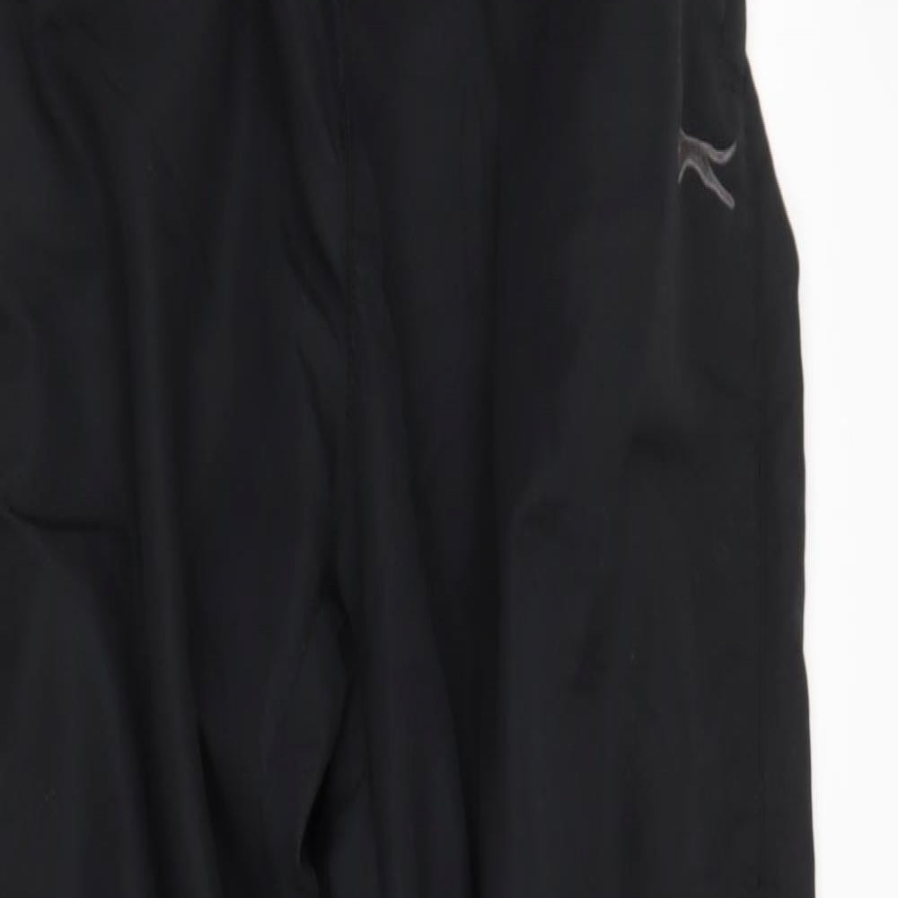 Slazenger Mens Black  Polyester Jogger Trousers Size XL L28 in Regular