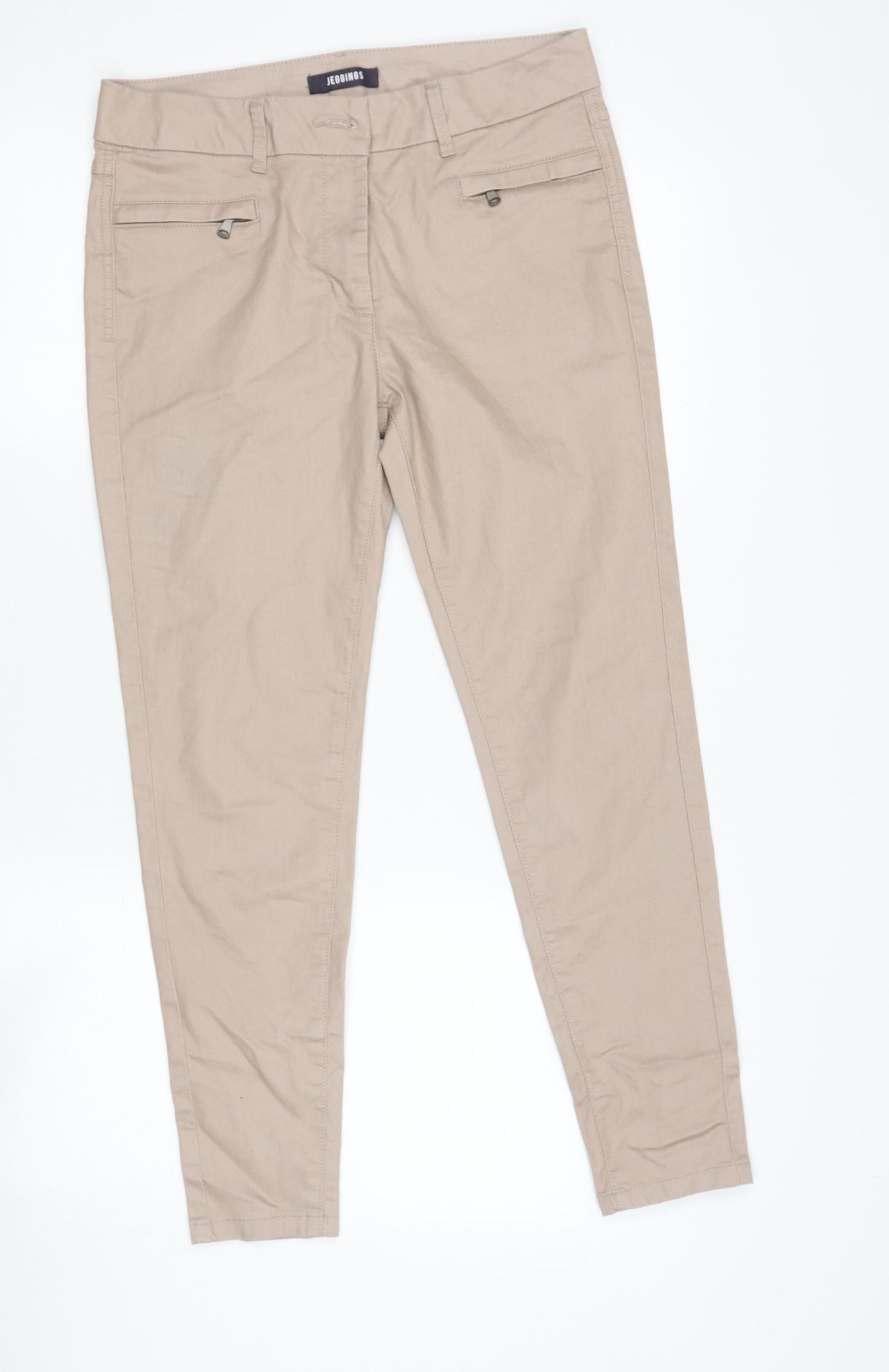 MARKS Womens Beige  Cotton Mom Jeans Size 12 L26 in Regular