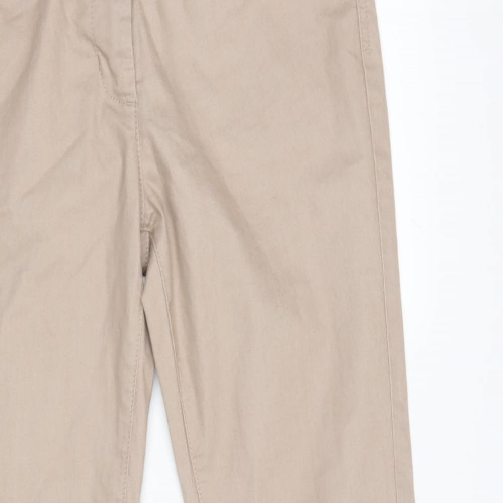 MARKS Womens Beige  Cotton Mom Jeans Size 12 L26 in Regular