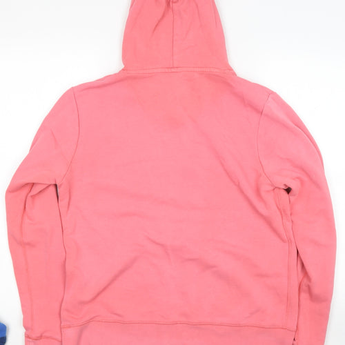Dunnes Stores Womens Pink  Cotton Pullover Hoodie Size 14