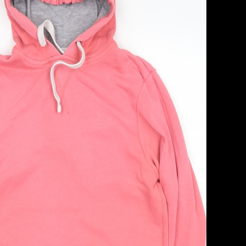 Dunnes Stores Womens Pink  Cotton Pullover Hoodie Size 14