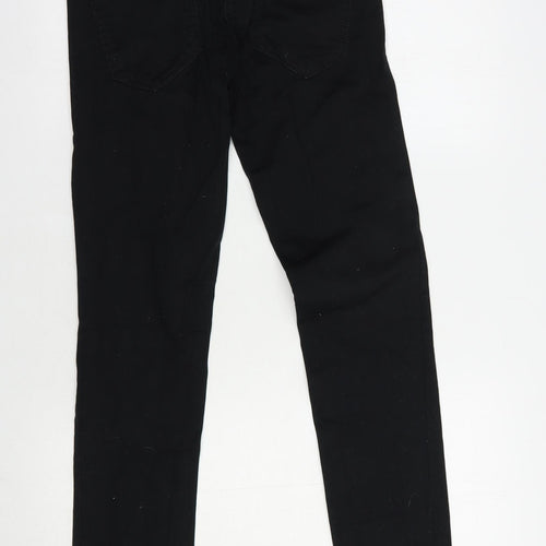 NEXT Girls Black  Cotton Skinny Jeans Size 13 Years  Regular Button