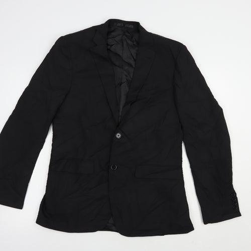 Cedarwood State Mens Black   Jacket Blazer Size 38  Button