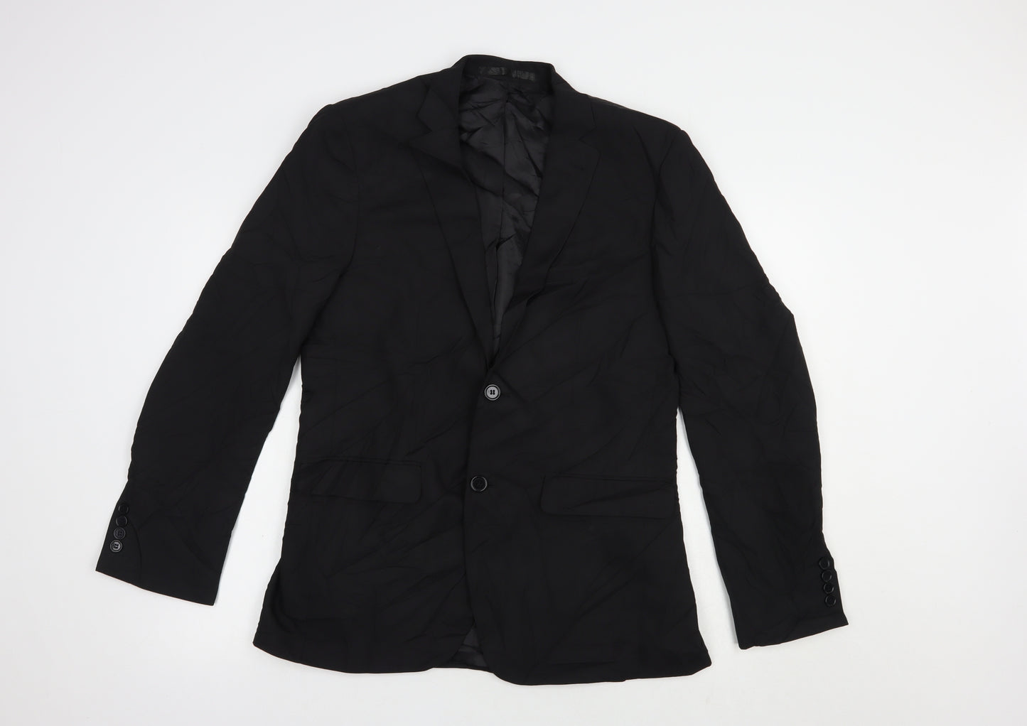 Cedarwood State Mens Black   Jacket Blazer Size 38  Button