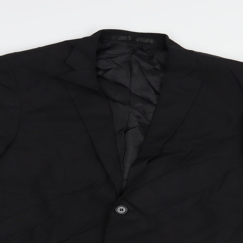 Cedarwood State Mens Black   Jacket Blazer Size 38  Button