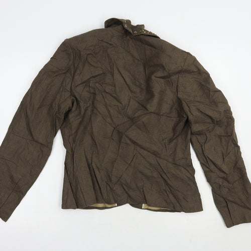 Per Una Womens Brown   Jacket Blazer Size 14  Button