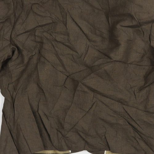 Per Una Womens Brown   Jacket Blazer Size 14  Button