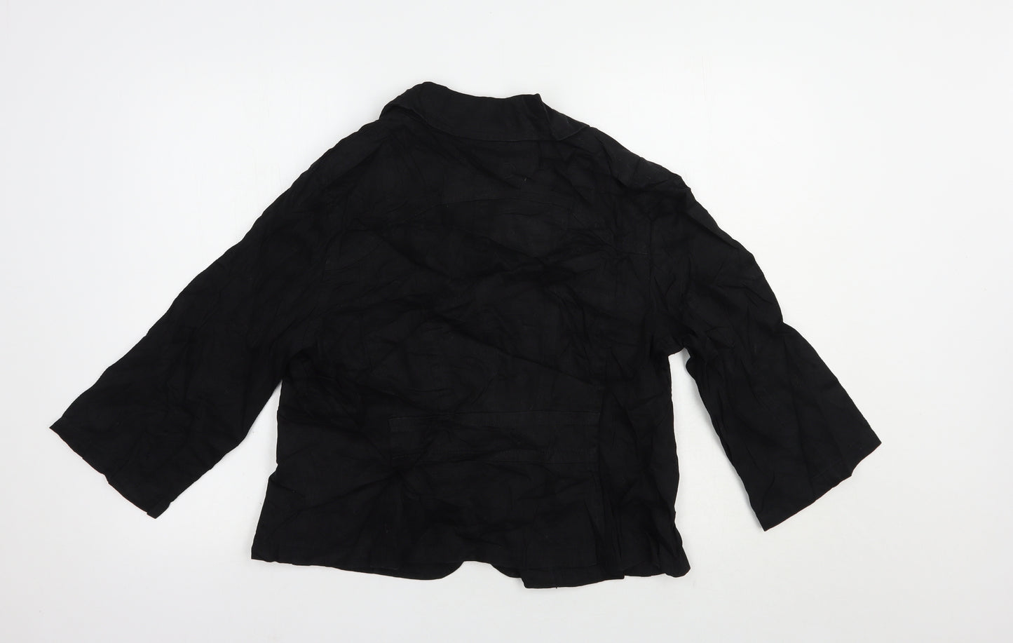 Wallis Womens Black   Jacket Blazer Size 16  Button