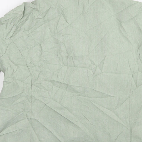 Bonmarché Womens Green   Jacket Blazer Size 16  Button