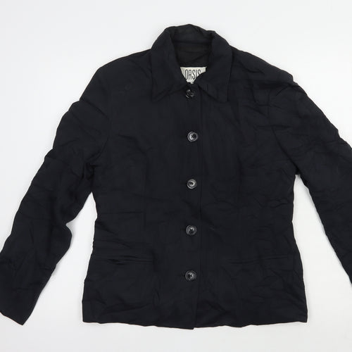 Oasis Womens Black   Jacket Blazer Size 12  Button