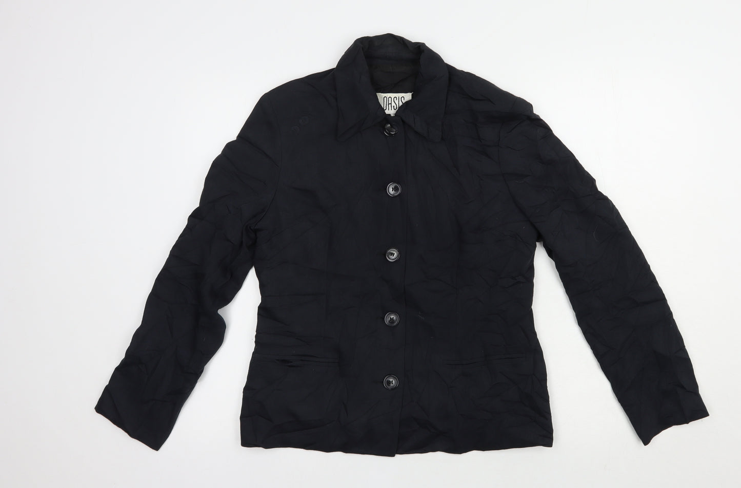 Oasis Womens Black   Jacket Blazer Size 12  Button
