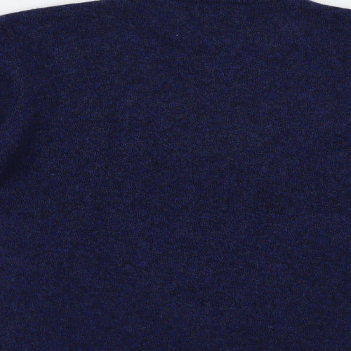 NEXT Mens Blue Crew Neck  Wool Pullover Jumper Size L