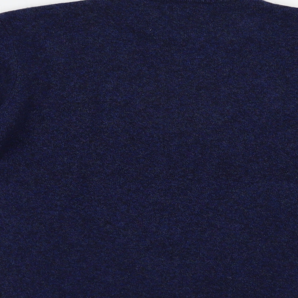NEXT Mens Blue Crew Neck  Wool Pullover Jumper Size L