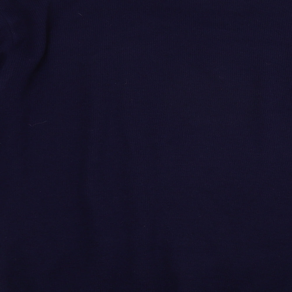 Cavallio Mens Blue Crew Neck  Acrylic Pullover Jumper Size XL