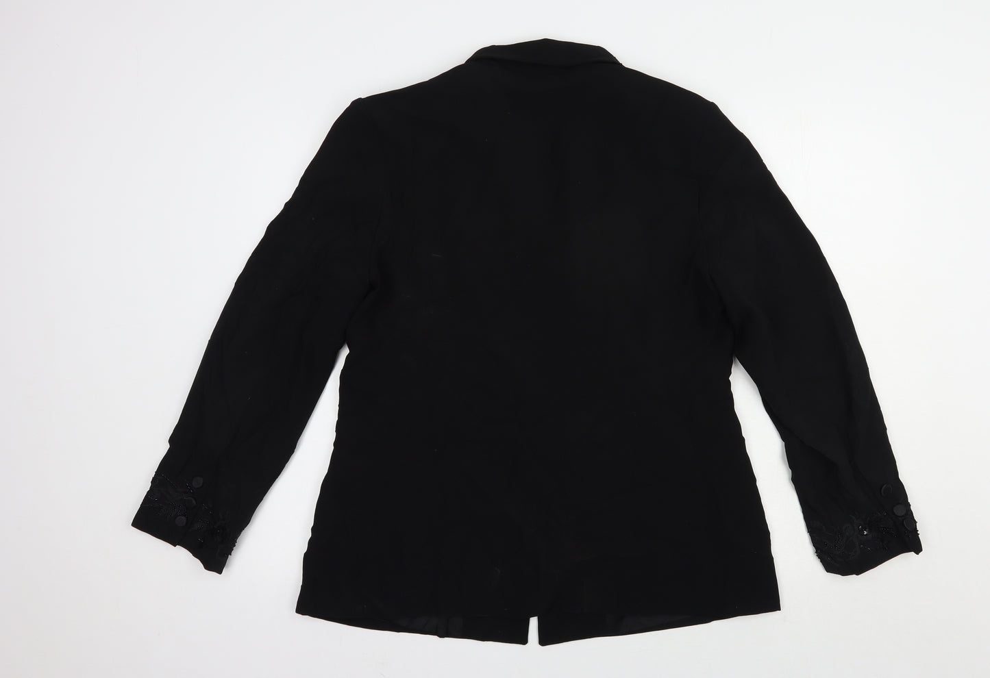 Mosaic Womens Black   Jacket Blazer Size 16  Button
