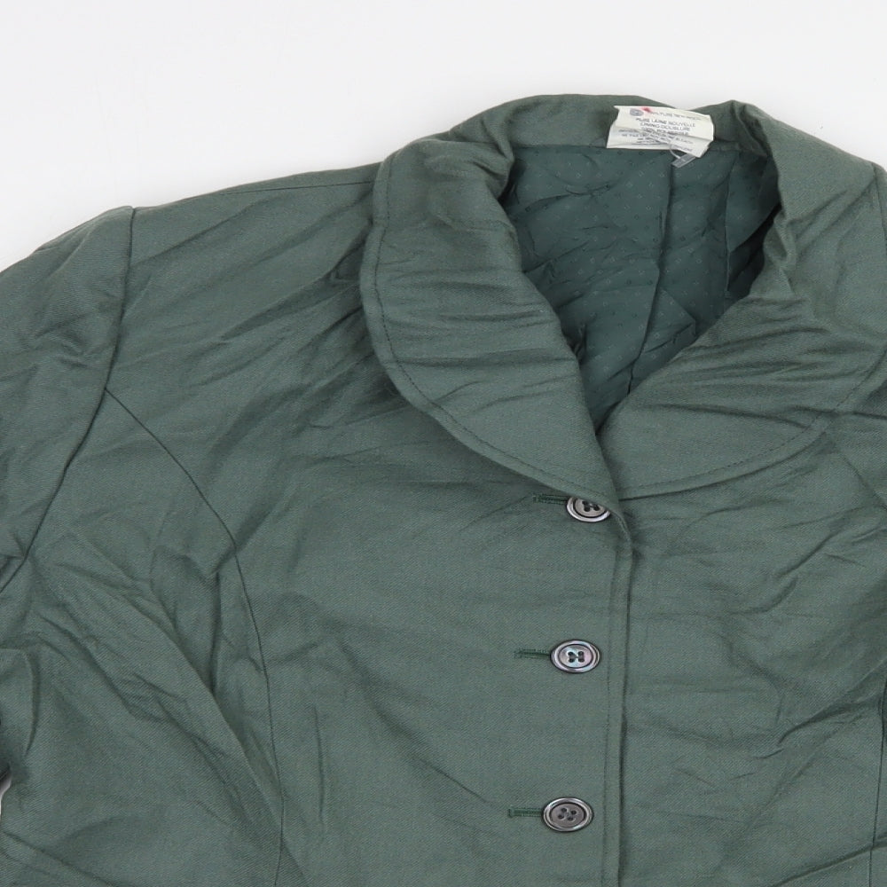 Alexon Womens Green   Jacket Blazer Size 14  Button