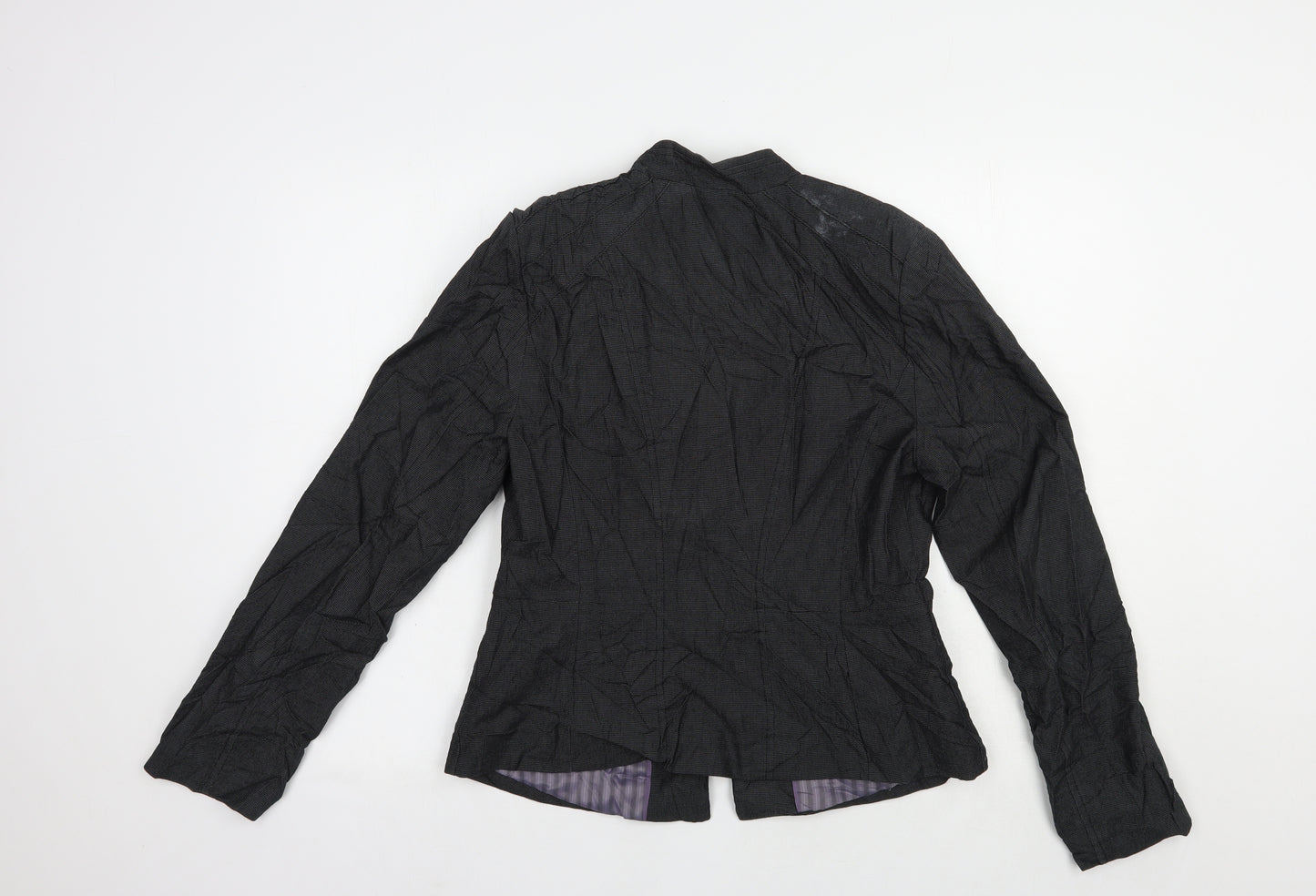 NEXT Womens Grey   Jacket Blazer Size 12  Hook & Eye