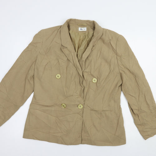 BHS Womens Beige   Jacket Blazer Size 16  Button