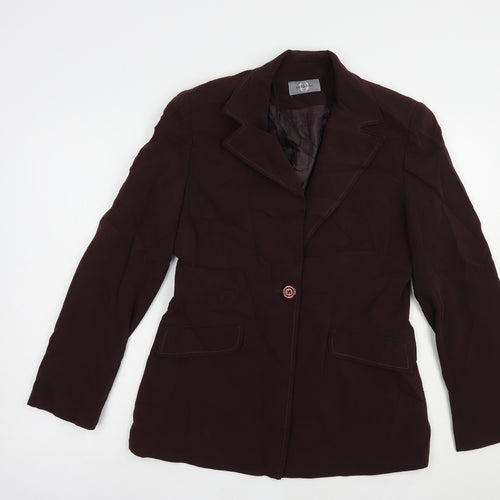 AMARANTO Womens Purple   Jacket Blazer Size 12  Button