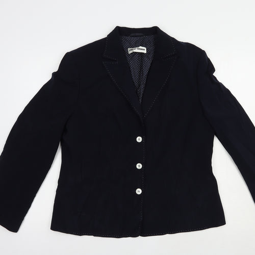 Gerry Weber Womens Blue   Jacket Blazer Size 16  Button