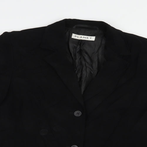 Planet Womens Black   Jacket Blazer Size 10  Button