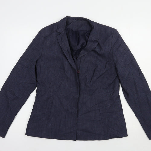 Bay Womens Blue   Jacket Blazer Size 14  Button