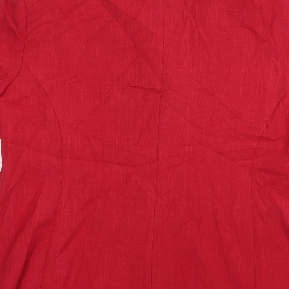 Atmosphere Womens Red   Jacket Blazer Size 14  Button