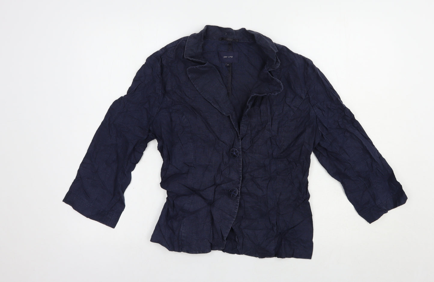 Per Una Womens Blue   Jacket Blazer Size 10  Button
