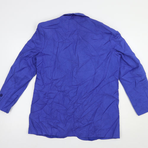 Preworn Womens Blue   Jacket Blazer Size 12  Button