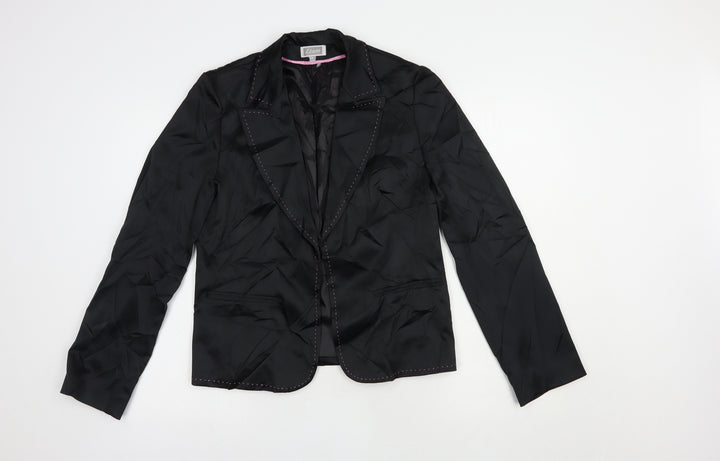 Etam Womens Black   Jacket Blazer Size 14