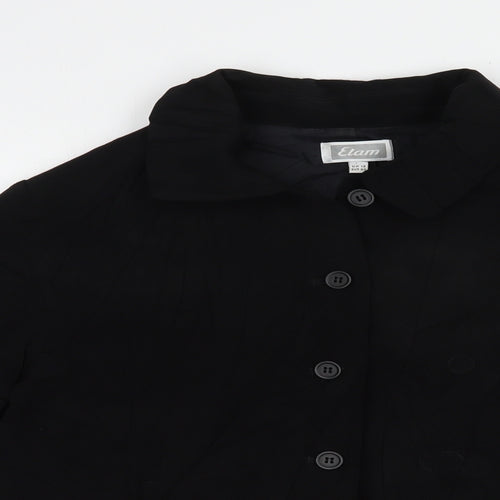 Etam Womens Black   Jacket Blazer Size 12  Button