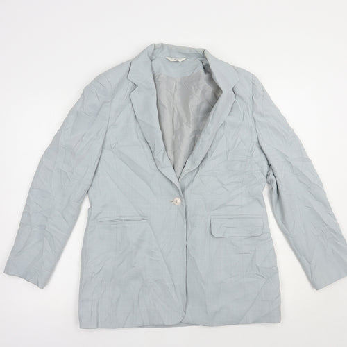 Berkertex Womens Grey   Jacket Blazer Size 12  Button