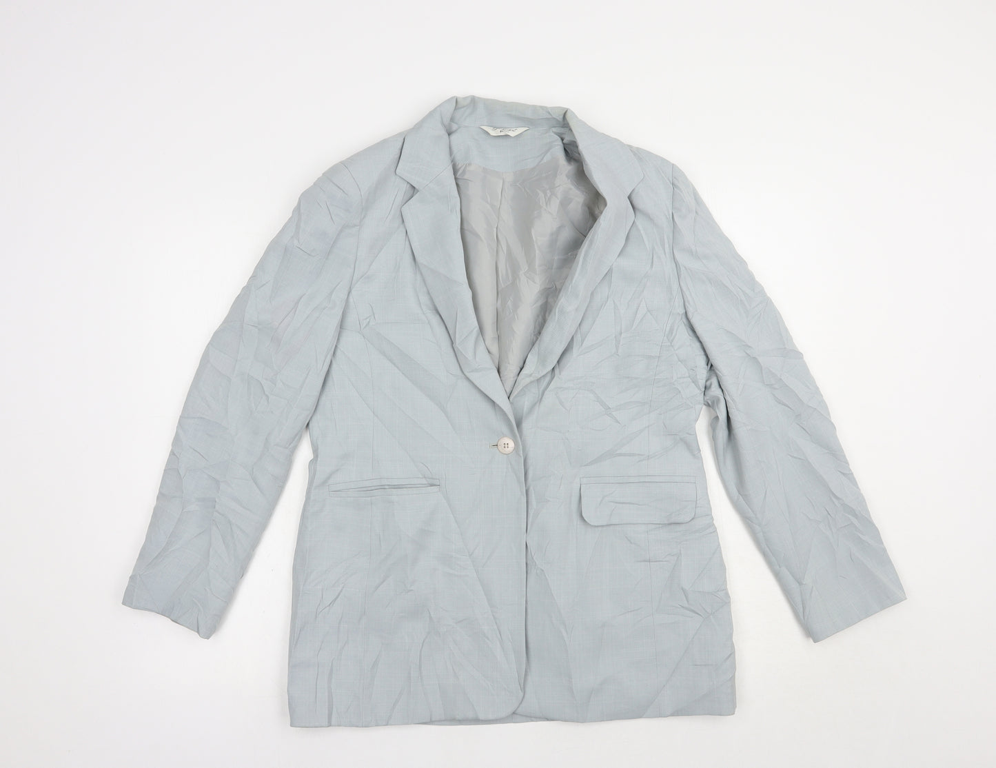 Berkertex Womens Grey   Jacket Blazer Size 12  Button