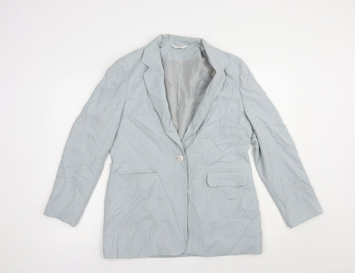 Berkertex Womens Grey   Jacket Blazer Size 12  Button