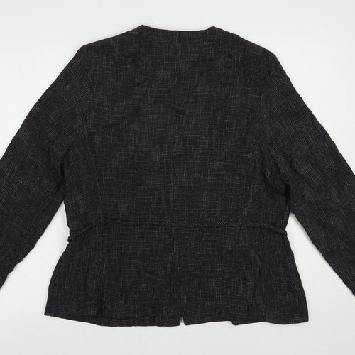 Marks and Spencer Womens Grey   Jacket Blazer Size 16  Zip