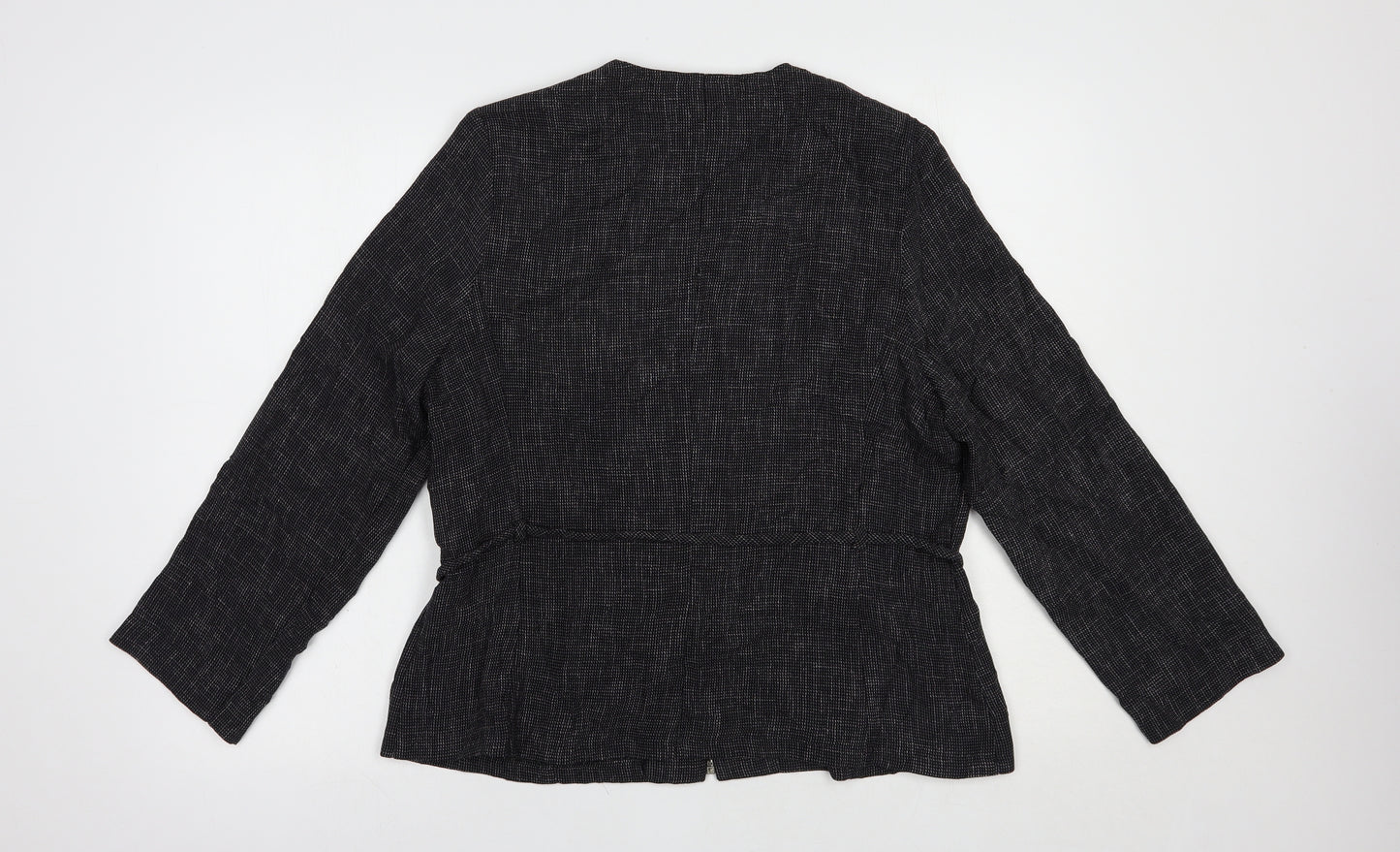 Marks and Spencer Womens Grey   Jacket Blazer Size 16  Zip